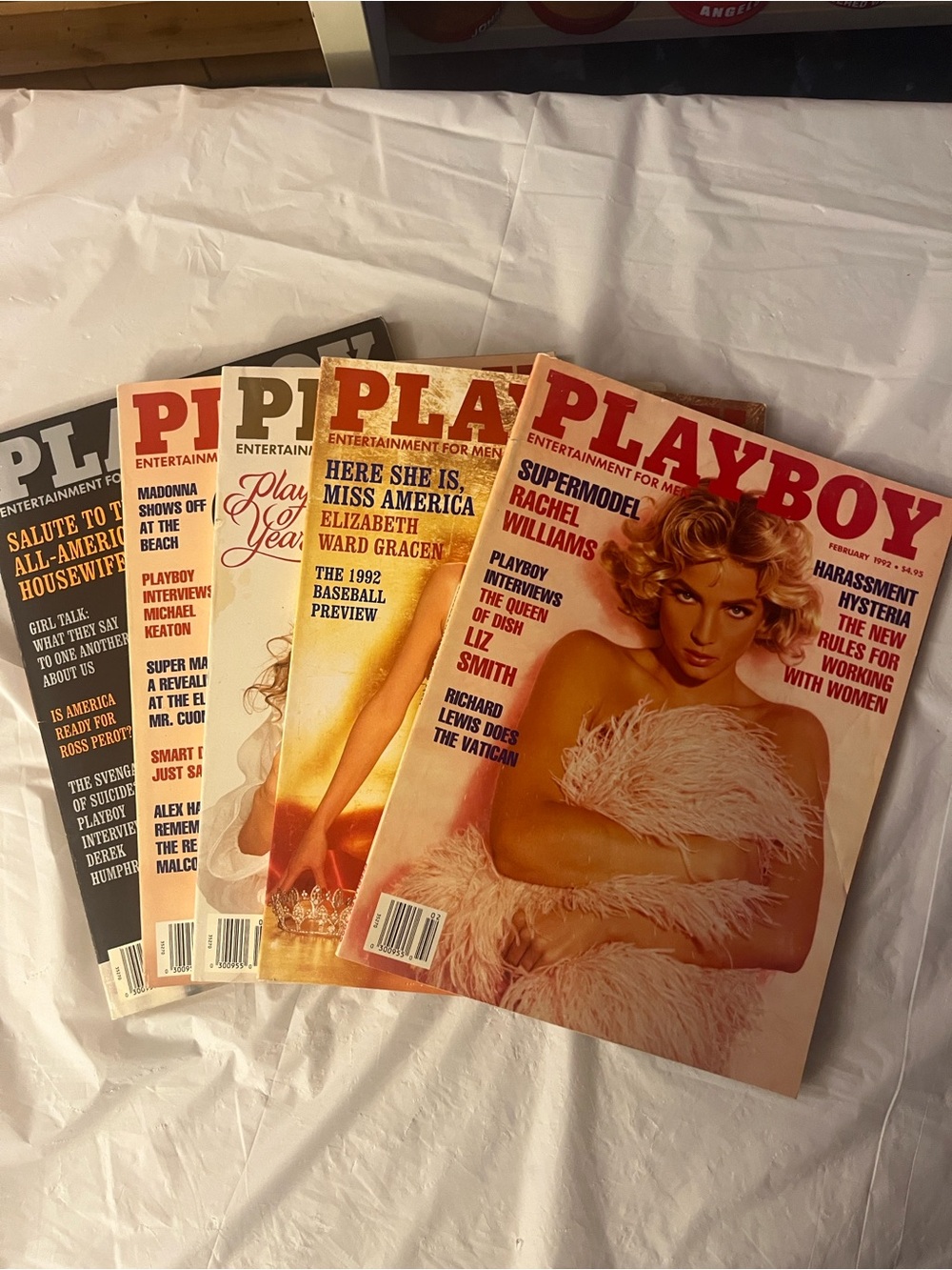 Vintage Playboy magazines lot of 5 1992